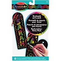 Melissa &amp- Doug- Scratch Art Paquete de Fiesta Marcapáginas- Multicolor (15906)